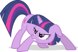 Size: 5250x3531 | Tagged: safe, artist:hornflakes, twilight sparkle, pony, unicorn, a canterlot wedding, g4, absurd resolution, action pose, female, floppy ears, mare, simple background, solo, transparent background, unicorn twilight, vector