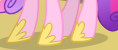Size: 236x101 | Tagged: safe, screencap, princess cadance, alicorn, pony, g4, three's a crowd, clothes, cropped, female, hoof shoes, legs, mare, pictures of legs, shoes, solo
