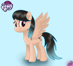 Size: 1600x1450 | Tagged: safe, artist:liniitadash23, oc, oc only, pegasus, pony, g4, my little pony: the movie, female, mare, mlp movie pony maker, movie accurate, show accurate, smiling, solo