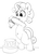 Size: 1280x1796 | Tagged: safe, artist:pabbley, sweetie belle, pony, g4, 30 minute art challenge, belly button, bipedal, cake, cooking, female, food, hot sauce, misspelling, monochrome, solo, sweetie belle can't cook, sweetie fail, tabasco, tongue out
