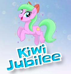 Size: 529x557 | Tagged: safe, oc, oc only, oc:kiwi jubilee, earth pony, pony, g4, my little pony: the movie, bow, hair bow, mlp movie pony maker, solo