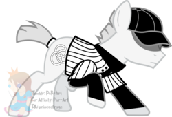 Size: 1024x696 | Tagged: safe, artist:princeofrage, pony, cap, hat, mortis ghost, off, plushie, ponified, simple background, solo, the batter, transparent background