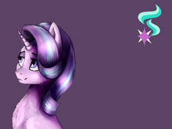 Size: 1280x960 | Tagged: safe, artist:ognifireheart, starlight glimmer, pony, unicorn, g4, cutie mark, female, mare, simple background, smiling, solo