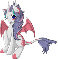 Size: 999x1003 | Tagged: safe, artist:violentdreamsofmine, oc, oc only, dracony, hybrid, female, simple background, sitting, solo, transparent background