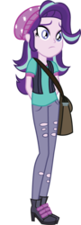 Size: 322x897 | Tagged: dead source, safe, artist:princessfireshiner, starlight glimmer, equestria girls, equestria girls specials, g4, my little pony equestria girls: mirror magic, arm behind back, bag, beanie, clothes, cute, female, glimmerbetes, hat, simple background, solo, transparent background, vector