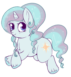 Size: 679x736 | Tagged: safe, artist:lulubell, oc, oc only, oc:incandescence, pony, unicorn, female, filly, magical lesbian spawn, next generation, offspring, parent:princess celestia, parent:rarity, parents:rarilestia, simple background, solo, transparent background