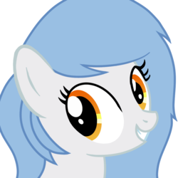 Size: 1000x1000 | Tagged: safe, artist:toyminator900, oc, oc only, oc:vector cloud, pony, bust, portrait, simple background, smiling, solo, transparent background