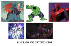 Size: 7300x4724 | Tagged: safe, dragon lord torch, dragon, g4, absurd resolution, atrocitus, avengers: earth's mightiest heroes, elemental hero neos, exploitable meme, green lantern: the animated series, juan carlos tinoco, league of legends, meme, same voice actor, sion, spanish, the incredible hulk, yu-gi-oh!, yu-gi-oh! gx