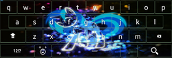 Size: 600x203 | Tagged: safe, derpibooru exclusive, dj pon-3, vinyl scratch, g4, keyboard, mobile keybord