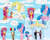 Size: 2000x1600 | Tagged: safe, artist:jake heritagu, firefly, scootaloo, surprise, oc, oc:sandy hooves, pony, comic:ask motherly scootaloo, g4, balloon, cloudsdale, comic, hairpin, motherly scootaloo, sweatshirt, theme park