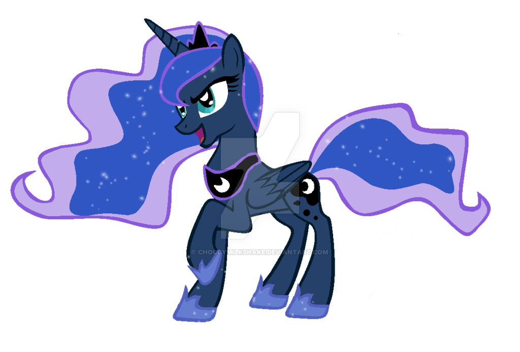  1534841 Safe Artist choccymilkshake Princess Luna Female Raised 