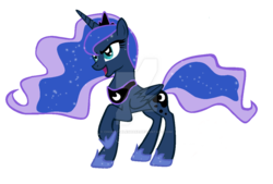 Size: 1024x693 | Tagged: safe, artist:choccymilkshake, princess luna, g4, female, raised hoof, simple background, solo, transparent background, vector, watermark