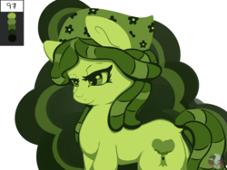 Size: 1024x768 | Tagged: safe, artist:diamondsparkle7, tree hugger, earth pony, pony, g4, color palette challenge, female, limited palette, mare, simple background, solo, transparent background