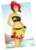 Size: 1696x2328 | Tagged: safe, artist:ponut_joe, sunset shimmer, human, equestria girls, g4, bandeau, bare shoulders, beach, belly button, bikini, braid, clothes, cute, doll, equestria girls minis, female, freckles, hair bun, hair up, hand on hip, midriff, moe, peppered bacon, sarong, skirt, sleeveless, solo, strapless, summer, summer sunset, swimsuit, top, toy