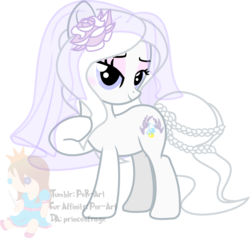 Size: 1296x1234 | Tagged: safe, artist:princeofrage, pony bride, g1, g4, bride, female, g1 to g4, generation leap, mare, marriage, solo, vector, veil, watermark, wedding