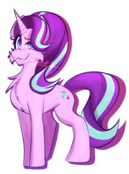 Size: 1237x1664 | Tagged: safe, artist:squeeesh, starlight glimmer, pony, unicorn, g4, :3, cheek fluff, chest fluff, female, looking at you, mare, simple background, smiling, solo, transparent background