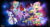 Size: 2050x1100 | Tagged: safe, artist:mitconnors, applejack, fluttershy, pinkie pie, rainbow dash, rarity, twilight sparkle, alicorn, pony, g4, clothes, cosplay, costume, crossover, dragulas, fronzen lady justice, galaxy queen, lucky straight, mane six, master of blades, queen of the night, twilight sparkle (alicorn), yu-gi-oh!
