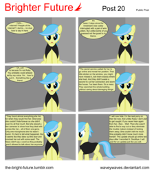 Size: 5656x6315 | Tagged: safe, artist:waveywaves, oc, oc only, oc:free sky, pony, comic:brighter future, absurd resolution, comic, vector