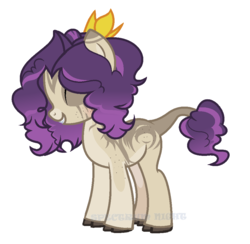 Size: 958x936 | Tagged: safe, artist:spectrumnightyt, oc, oc only, oc:sem, original species, base used, cloven hooves, eyes closed, female, mare, simple background, smiling, solo, transparent background