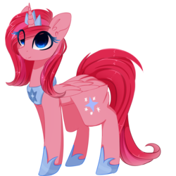 Size: 1024x1024 | Tagged: safe, artist:little-sketches, oc, oc only, alicorn, pony, alicorn oc, commission, cute, female, mare, simple background, smiling, solo, transparent background