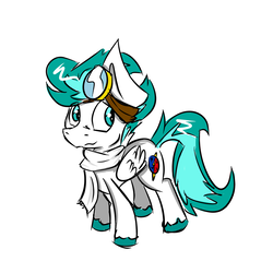 Size: 1024x1024 | Tagged: safe, artist:northwindsmlp, oc, oc only, oc:north winds, pegasus, pony, clothes, goggles, male, scarf, simple background, solo, stallion, white background