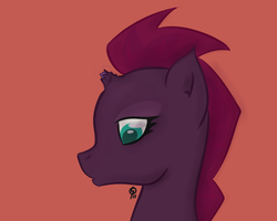 Size: 1771x1417 | Tagged: safe, artist:dazzleflashy, tempest shadow, pony, unicorn, g4, my little pony: the movie, broken horn, female, horn, mare, solo
