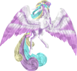 Size: 4553x4231 | Tagged: safe, artist:oneiria-fylakas, oc, oc only, oc:crystal heart, alicorn, crystal alicorn, crystal pony, pony, absurd resolution, concave belly, crystallized, female, mare, offspring, parent:princess cadance, parent:shining armor, parents:shiningcadance, rearing, simple background, slender, solo, thin, transparent background