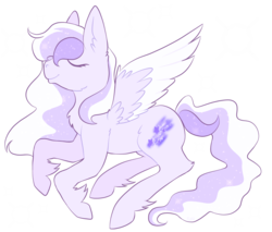 Size: 2000x1700 | Tagged: safe, artist:reverseau, oc, oc only, oc:starstorm slumber, pegasus, pony, eyes closed, request, simple background, solo, stars, transparent background
