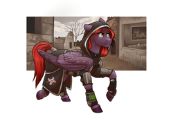 Size: 2000x1426 | Tagged: safe, artist:royvdhel-art, oc, oc only, oc:snowliasion, fallout equestria, solo