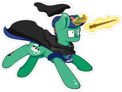 Size: 1757x1323 | Tagged: safe, artist:lucky-jacky, oc, oc only, oc:blue ray, pony, unicorn, art trade, crossover, cute, glowing horn, harry potter (series), horn, magic, ravenclaw, simple background, solo, telekinesis, transparent background, witch