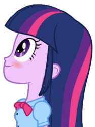 Size: 287x383 | Tagged: safe, artist:thebar, twilight sparkle, equestria girls, g4, blushing, cute, female, looking up, simple background, solo, transparent background