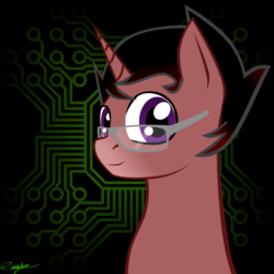 Size: 5000x5000 | Tagged: safe, artist:eag1e-i, oc, oc only, oc:tera byte, pony, unicorn, absurd resolution, male, solo, stallion