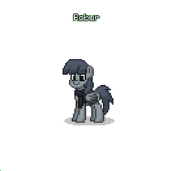 Size: 398x394 | Tagged: safe, oc, oc only, oc:robur, pegasus, pony, pony town, male, meme, monochrome, simple background, solo, white background