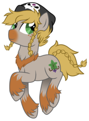 Size: 1024x1384 | Tagged: safe, artist:lostinthetrees, oc, oc only, oc:grove trotter, earth pony, pony, hat, male, simple background, solo, stallion, transparent background, unshorn fetlocks