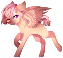 Size: 1784x1639 | Tagged: safe, artist:shiromidorii, oc, oc only, oc:coco, pegasus, pony, female, mare, one eye closed, simple background, solo, transparent background, wink