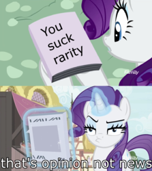 Size: 1314x1473 | Tagged: safe, edit, edited screencap, screencap, rarity, pony, unicorn, g4, it isn't the mane thing about you, angry dad, book, female, magazine, magazine cover rarity, male, mare, solo, the simpsons