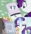 Size: 500x560 | Tagged: safe, edit, edited screencap, screencap, rarity, pony, unicorn, g4, it isn't the mane thing about you, alternate hairstyle, butt, female, magazine cover rarity, mare, meme, plot, raripunk, solo, you know for kids