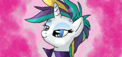 Size: 1006x469 | Tagged: safe, artist:mojo1985, rarity, pony, unicorn, g4, it isn't the mane thing about you, abstract background, alternate hairstyle, female, mare, mohawk, raripunk, solo