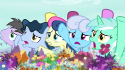 Size: 1280x720 | Tagged: safe, screencap, bon bon, lyra heartstrings, sweetie drops, earth pony, pony, g4, it isn't the mane thing about you, my little pony: friendship is magic