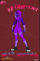 Size: 954x1458 | Tagged: safe, twilight sparkle, g4, clothes, comic cover, costume, male, marvel, marvel kids, spider-man