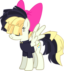 Size: 999x1114 | Tagged: safe, artist:raindashesp, songbird serenade, pegasus, pony, g4, my little pony: the movie, bow, eye, female, mare, show accurate, solo