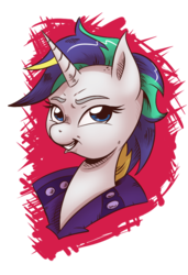 Size: 569x832 | Tagged: safe, artist:saturdaymorningproj, rarity, pony, unicorn, g4, it isn't the mane thing about you, alternate hairstyle, bust, female, mare, mohawk, portrait, raripunk, simple background, solo, transparent background