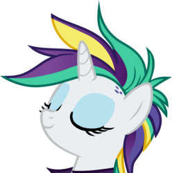 Size: 3592x3619 | Tagged: safe, artist:frownfactory, rarity, pony, unicorn, g4, it isn't the mane thing about you, .svg available, alternate hairstyle, eyes closed, female, high res, horn, mare, multicolored hair, multicolored mane, raripunk, simple background, solo, svg, transparent background, vector