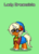 Size: 308x431 | Tagged: safe, oc, oc only, oc:dreamsicle, pony, pony town, clothes, curved horn, cute, glasses, hat, horn, neckerchief, nightcap, poppy, skirt, unshorn fetlocks