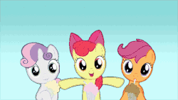 Size: 640x360 | Tagged: safe, edit, edited screencap, editor:squeaky-belle, screencap, apple bloom, rarity, scootaloo, sweetie belle, earth pony, pegasus, pony, unicorn, g4, it isn't the mane thing about you, animated, babs seed song, cutie mark crusaders, dancing, female, filly, frown, gif, gradient background, headbob, mare, milkshake, milkshake ponies, open mouth, raribald, smiling, that pony sure does want a milkshake, wat, wide eyes