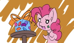 Size: 1577x919 | Tagged: safe, artist:steelsoul, pinkie pie, g4, confetti, present