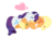 Size: 1208x856 | Tagged: safe, artist:blueberrysdrawings, applejack, rarity, earth pony, pony, unicorn, g4, cuddling, ear fluff, female, heart, lesbian, mare, ship:rarijack, shipping, simple background, sleeping, transparent background, vector