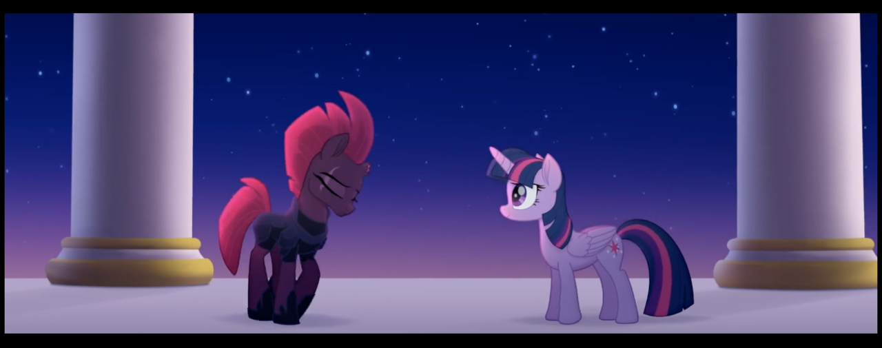 #1537476 - safe, screencap, tempest shadow, twilight sparkle, alicorn - My Little Pony The Movie Twilight Saves Tempest