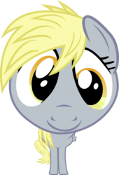 Size: 5000x7355 | Tagged: safe, artist:uxyd, derpy hooves, pegasus, pony, g4, .svg available, absurd resolution, female, fisheye lens, looking at you, mare, simple background, smiling, solo, transparent background, vector