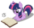 Size: 4203x3417 | Tagged: safe, artist:mlp-scribbles, twilight sparkle, pony, unicorn, g4, book, cute, female, looking down, lying down, mare, ponyloaf, reading, shadow, simple background, solo, transparent background, twiabetes, unicorn twilight